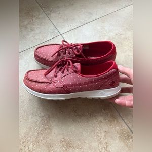 Skechers Red Polka Dot Women's Shoes